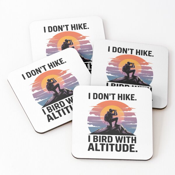 Item preview, I Bird with Altitude – Mountain Birder Design designed and sold by Brainy Bird's Place.