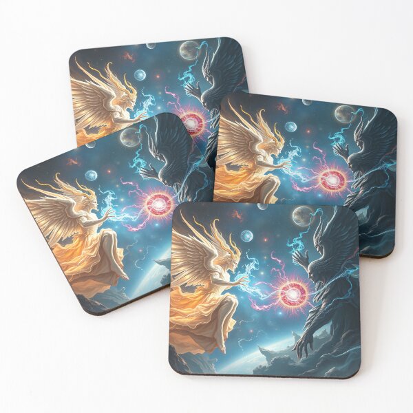 Item preview, Celestial Angel Versus Demon Cosmic Battle designed and sold by Best New Designs.