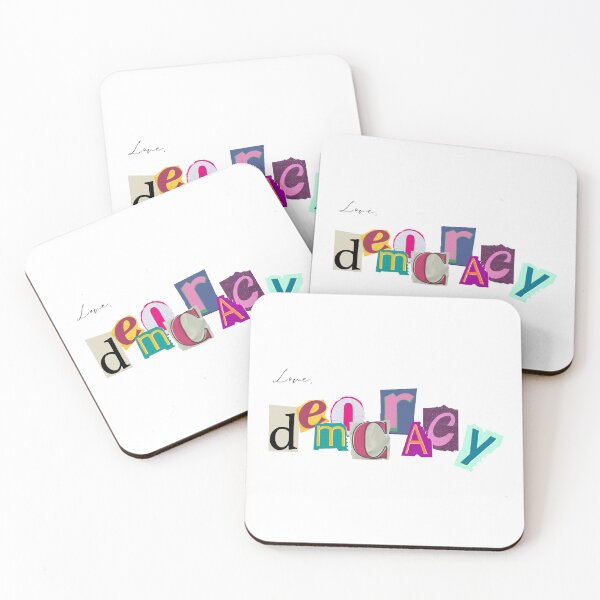 Item preview, Love, Democracy designed and sold by IntrusiveThoughts.