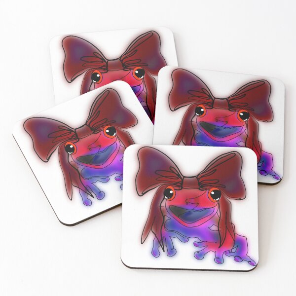 Item preview, Red dark coquette Frog with Big red Bow – animalzinhats designed and sold by Ashley’sAnimalz.