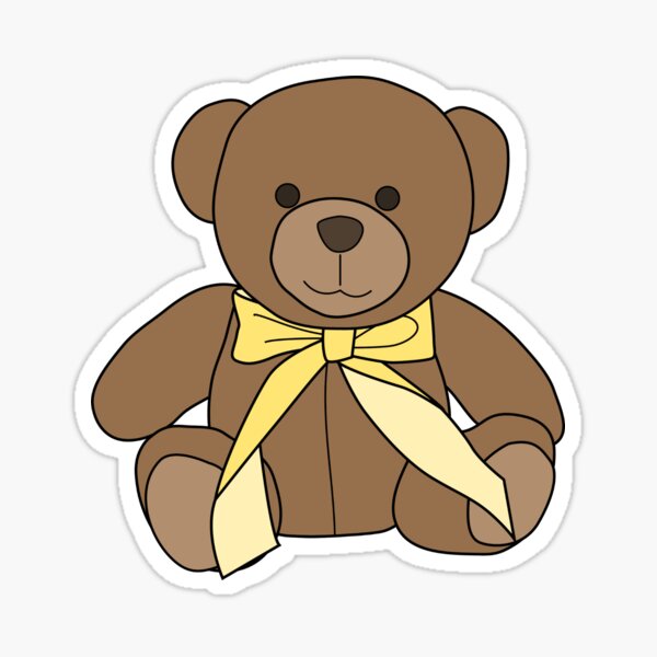 Item preview, Teddy Bear in Yellow designed and sold by EclecticTurtle.
