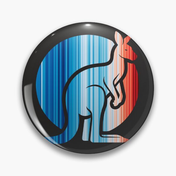 Item preview, Climate Change Stripes - Kangaroo outline designed and sold by Frank J. Art.