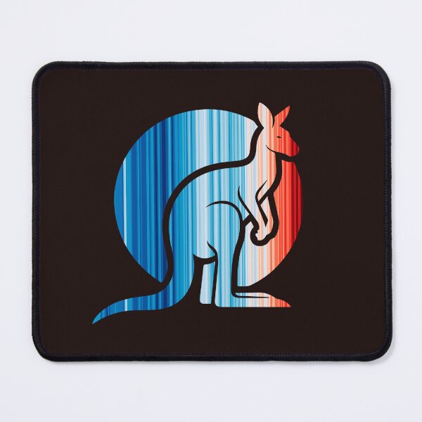 Item preview, Climate Change Stripes - Kangaroo outline designed and sold by Frank J. Art.