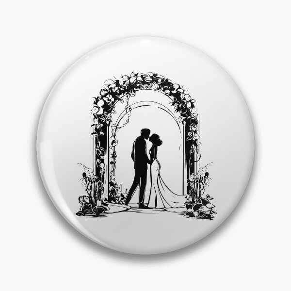 Item preview, Wedding Floral Arch Couple Lovers Married Nuptial Day designed and sold by inkoutninja.