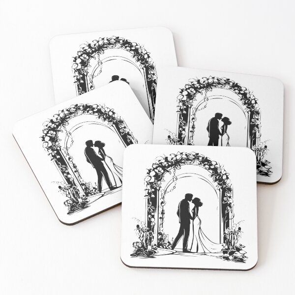 Item preview, Wedding Floral Arch Couple Lovers Married Nuptial Day designed and sold by inkoutninja.