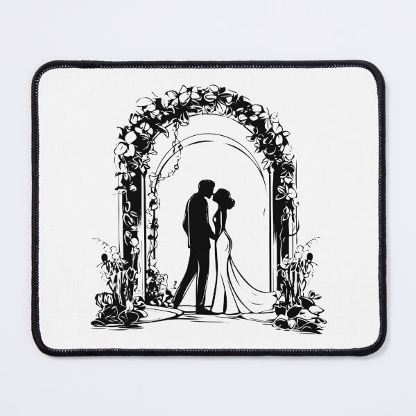 Item preview, Wedding Floral Arch Couple Lovers Married Nuptial Day designed and sold by inkoutninja.