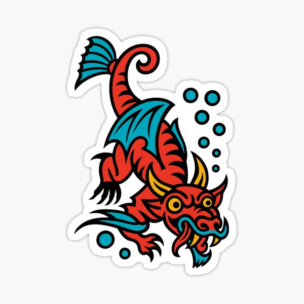 Item preview, Ukiyo-e－tribal妖　River Demon "Kawakuma" – Japanese Yokai Design designed and sold by dai-sk1.