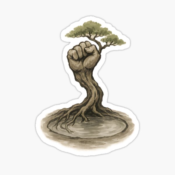 Aperçu de l'œuvre Couler comme le vent, frapper comme la terre créée et vendue par Uglyandcute.