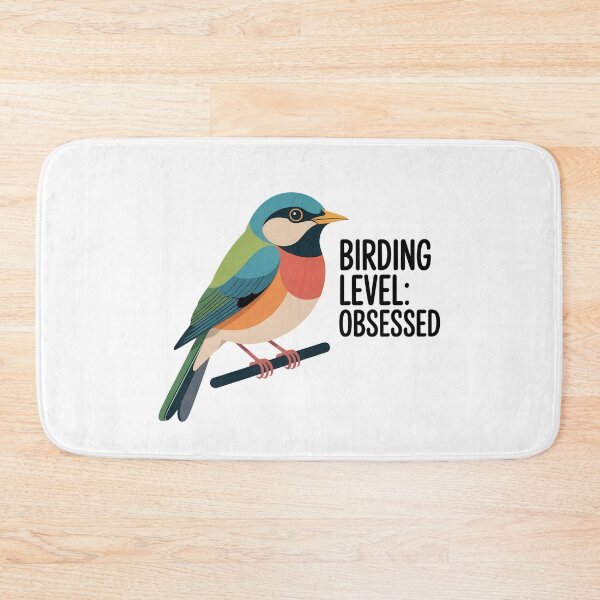 Item preview, Birding Level: Obsessed – Colorful Birdwatcher Design designed and sold by Brainy Bird's Place.