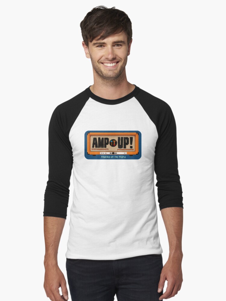Thumbnail 1 of 3, Baseball ¾ Sleeve T-Shirt, Amp It Up! designed and sold by Amp-It-Up.