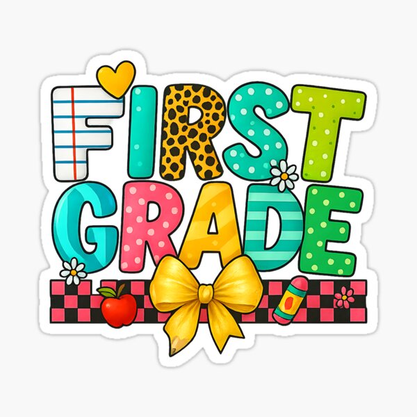Item preview, 1st Grade For Girl Boys Teacher Fifth Grade Back to School designed and sold by facegm.