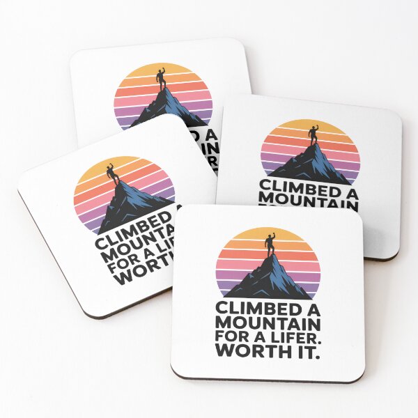 Item preview, Climbed a Mountain for a Lifer – Retro Birding Adventure Design designed and sold by Brainy Bird's Place.
