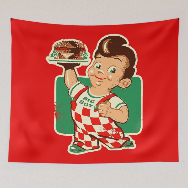 Item preview, Vintage Burger Mascot – 50s Fast Food Throwback designed and sold by Obscura Tee.