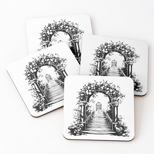 Item preview, Floral Garden Arch Wedding Ceremony Flowers Boho Aisle designed and sold by inkoutninja.