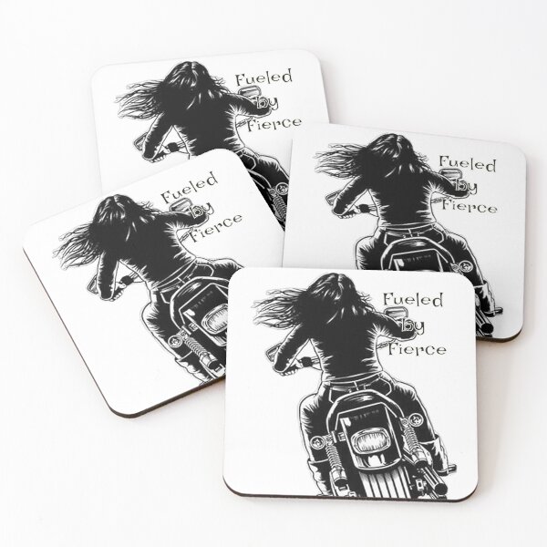 Item preview, Fueled by Fierce - Woman Riding a Motorcycle designed and sold by Vicky021.