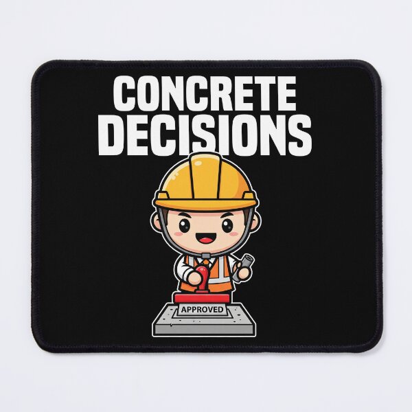 Item preview, CONCRETE DECISIONS - ENGINEER GIFT designed and sold by KEF Custom.