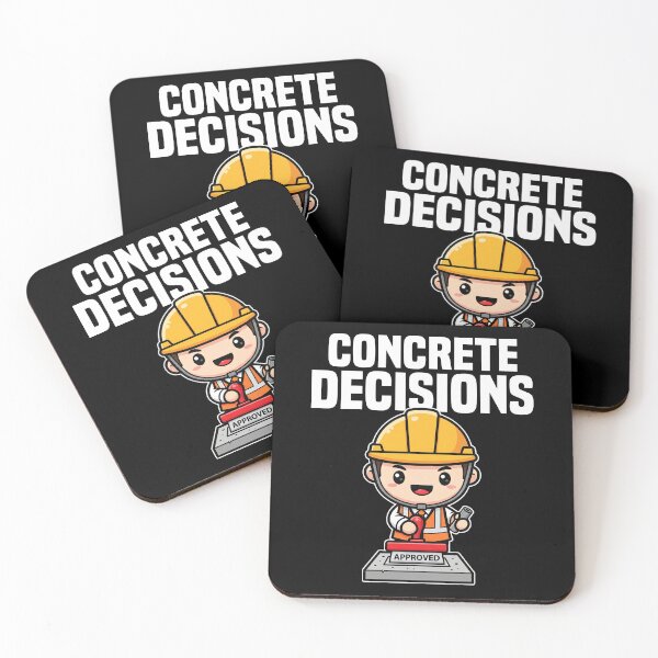 Item preview, CONCRETE DECISIONS - ENGINEER GIFT designed and sold by KEF Custom.