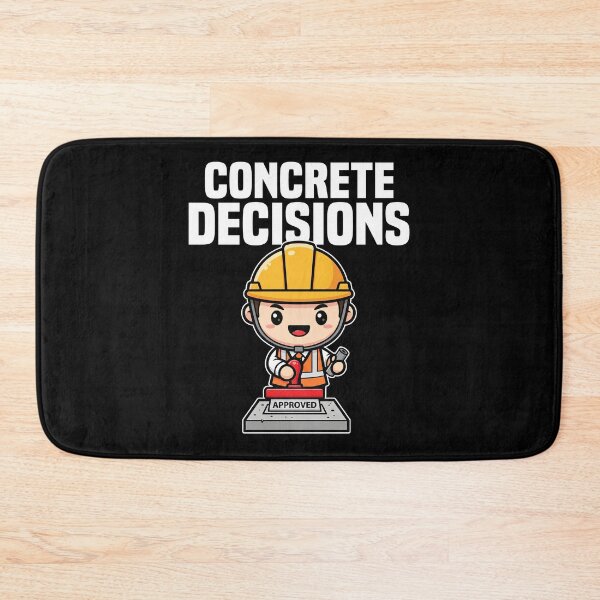 Item preview, CONCRETE DECISIONS - ENGINEER GIFT designed and sold by KEF Custom.