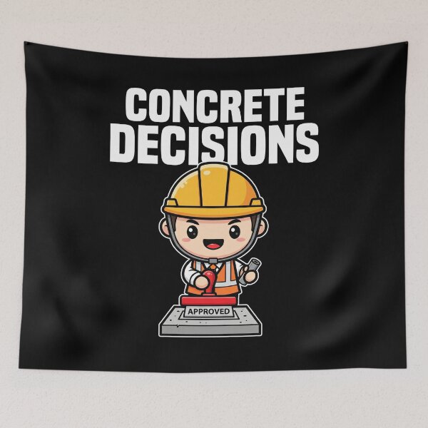 Item preview, CONCRETE DECISIONS - ENGINEER GIFT designed and sold by KEF Custom.
