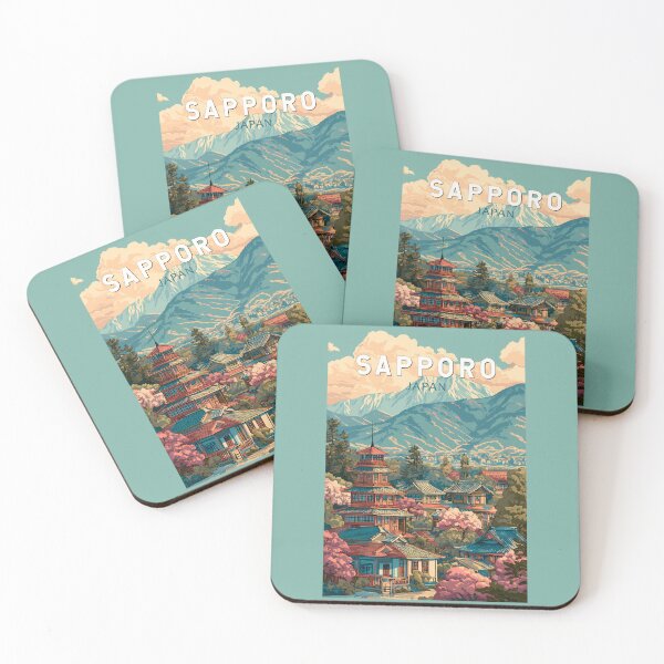Item preview, Sapporo Japan Travel Art Vintage designed and sold by KrisSidDesigns.