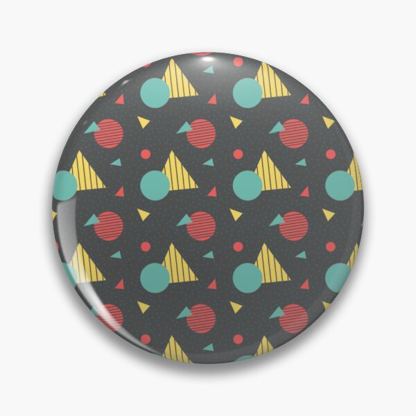 Item preview, Retro Geometric Pattern with Circles, Triangles, and Stripes designed and sold by larissa-myrie.