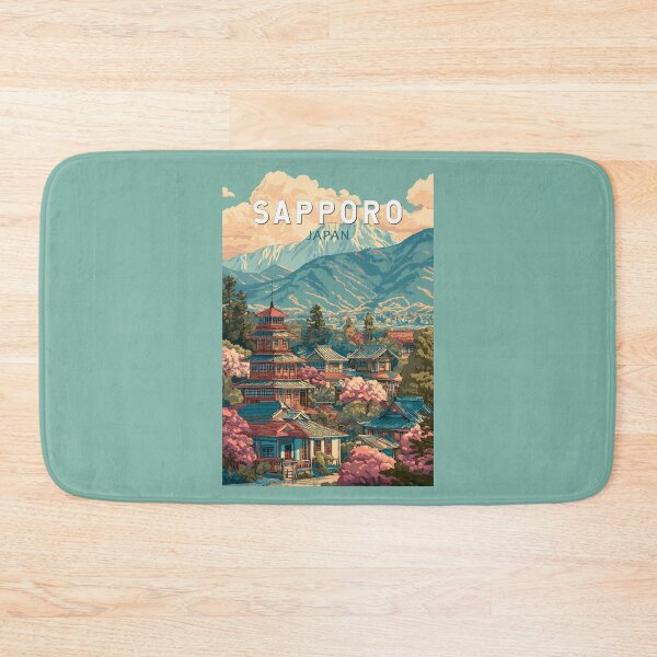 Item preview, Sapporo Japan Travel Art Vintage designed and sold by KrisSidDesigns.