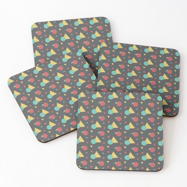 Item preview, Retro Geometric Pattern with Circles, Triangles, and Stripes designed and sold by larissa-myrie.