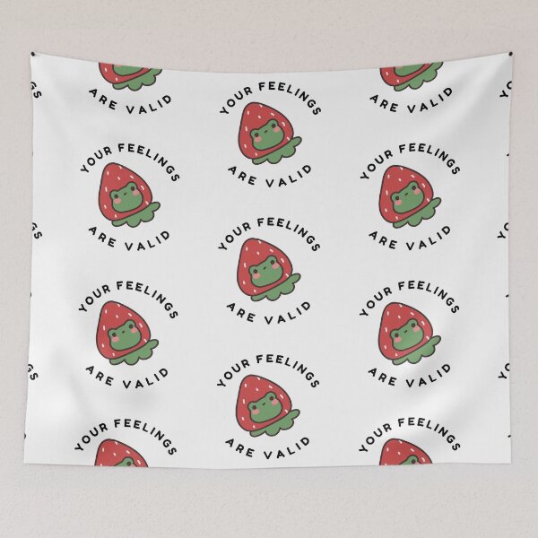 Item preview, Your Feelings Are Valid. Frog mental health reminder designed and sold by brodidudie.