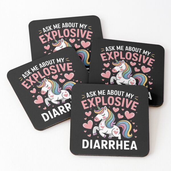 Item preview, Cute Unicorn with Funny Explosive Diarrhea Quote designed and sold by love3617.