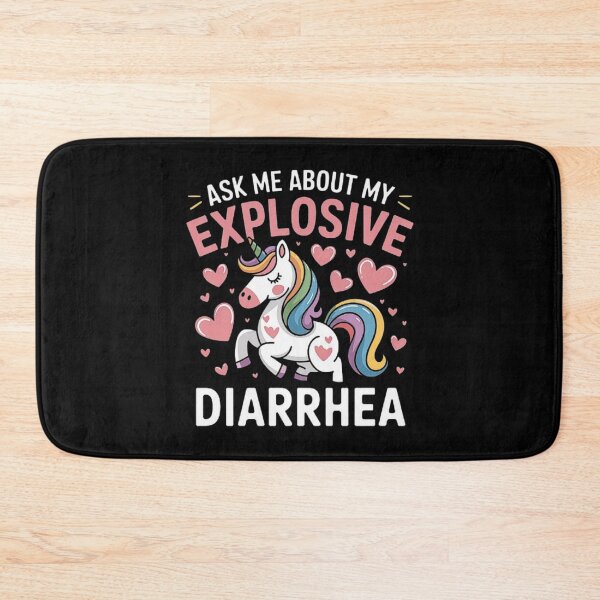 Item preview, Cute Unicorn with Funny Explosive Diarrhea Quote designed and sold by love3617.