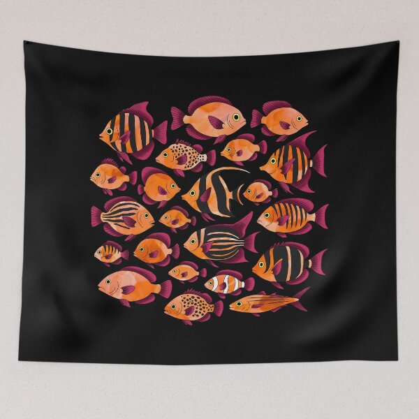 Aperçu de l'œuvre Poisson orange à l'aquarelle créée et vendue par Caseymax.