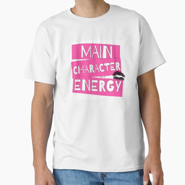 Item preview, Main Character Energy – Pink Aesthetic Bold Quote Sticker / T-Shirt designed and sold by giorgiasmarket.