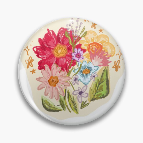 Item preview, wild flower bouquet pencil sketch designed and sold by olivia allan.