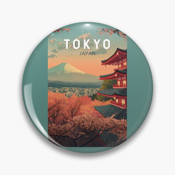 Item preview, Tokyo Japan Travel Art Vintage designed and sold by KrisSidDesigns.