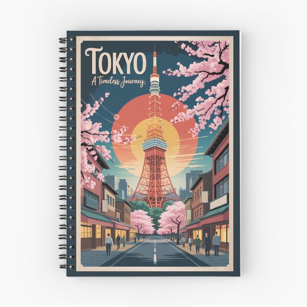 Item preview, Tokyo Japan Illustration Travel Art Vintage designed and sold by KrisSidDesigns.