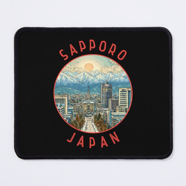 Item preview, Sapporo Japan Retro Distressed Circle designed and sold by KrisSidDesigns.