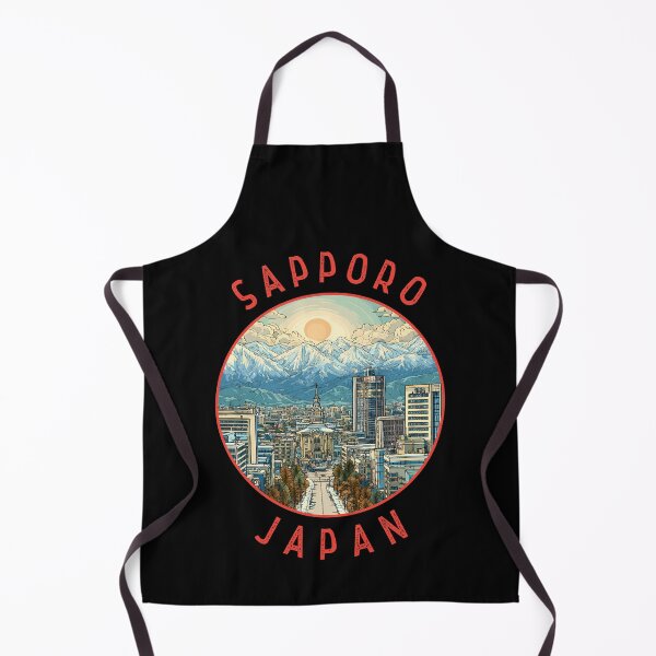 Item preview, Sapporo Japan Retro Distressed Circle designed and sold by KrisSidDesigns.