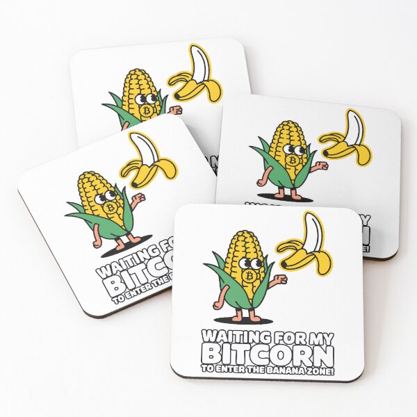 Item preview, Waiting for My Bitcorn – Banana Zone Crypto Meme Art designed and sold by BeamiCreations.