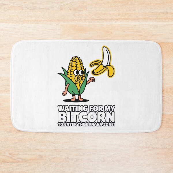Item preview, Waiting for My Bitcorn – Banana Zone Crypto Meme Art designed and sold by BeamiCreations.