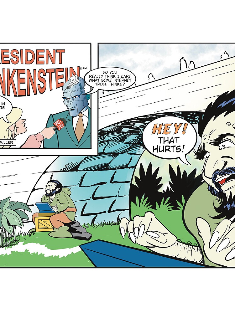 Thumbnail 3 of 3, Drawstring Bag, President Frankenstein - Internet Trolls designed and sold by President-Frank.