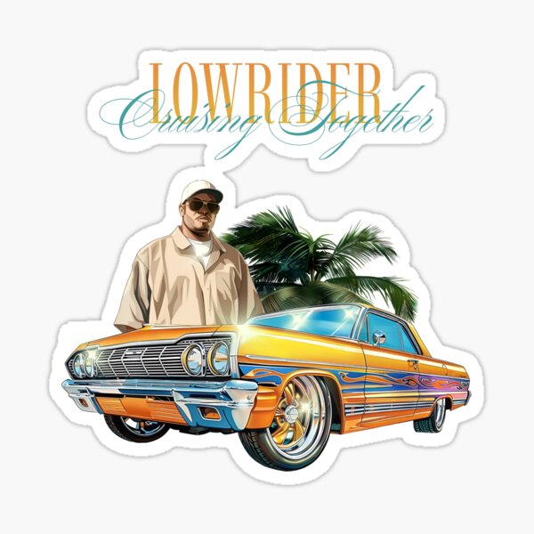 Item preview, Lowrider Cruising Together designed and sold by FlamePress.