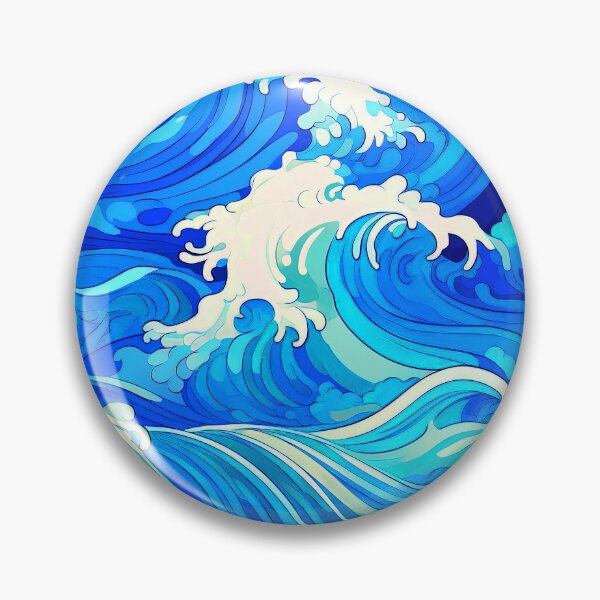 Item preview, Big Wave Asian-Inspired Blue And White Designs designed and sold by DEC02.