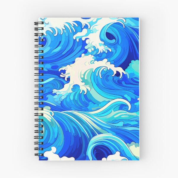 Item preview, Big Wave Asian-Inspired Blue And White Designs designed and sold by DEC02.