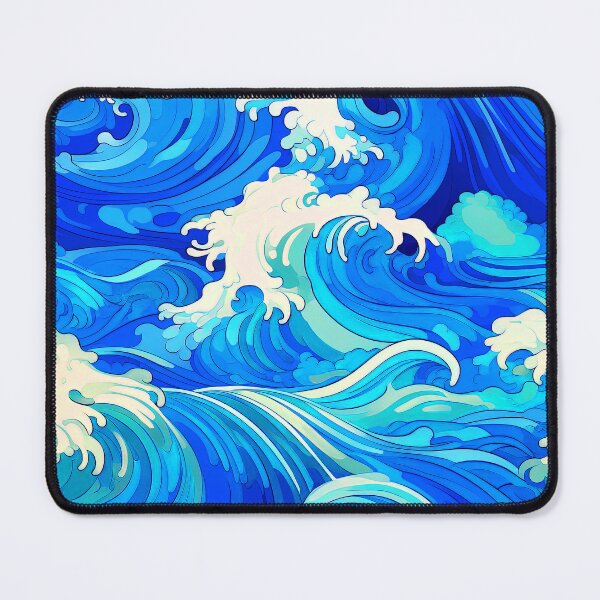 Item preview, Big Wave Asian-Inspired Blue And White Designs designed and sold by DEC02.
