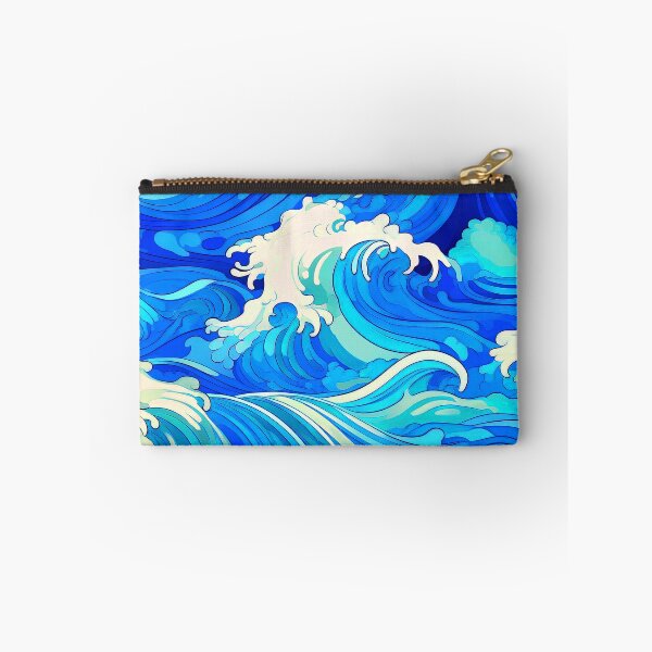 Item preview, Big Wave Asian-Inspired Blue And White Designs designed and sold by DEC02.