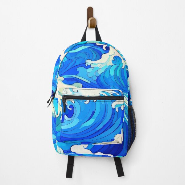Item preview, Big Wave Asian-Inspired Blue And White Designs designed and sold by DEC02.