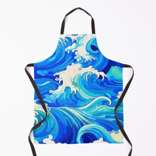 Item preview, Big Wave Asian-Inspired Blue And White Designs designed and sold by DEC02.
