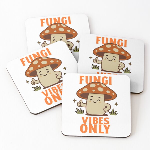 Item preview, Cute Mushroom Pun Shirt – Fungi Vibes Only designed and sold by WhatTheFern.
