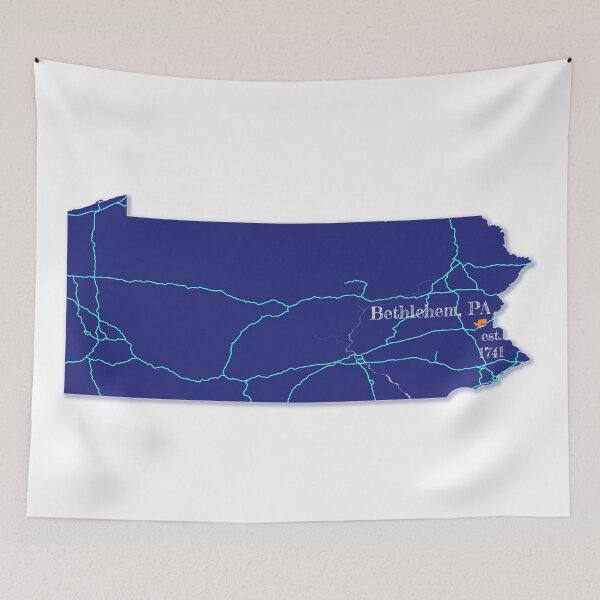 Item preview, Bethlehem, PA [Blue] designed and sold by PhilbonianDezin.