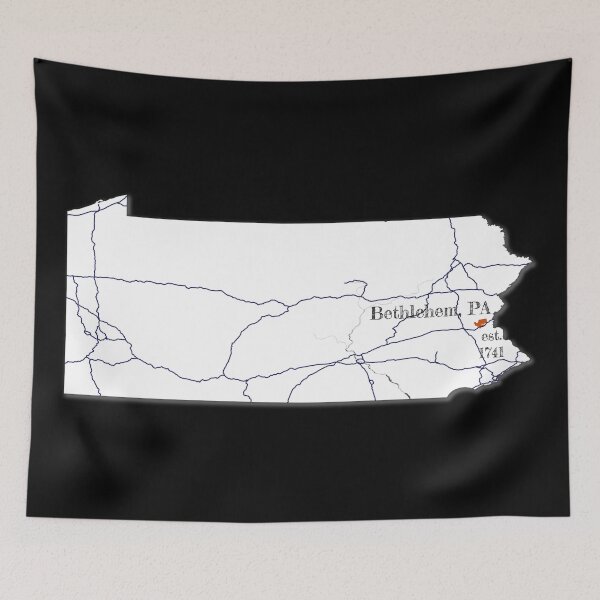 Item preview, Bethlehem, PA [White] designed and sold by PhilbonianDezin.